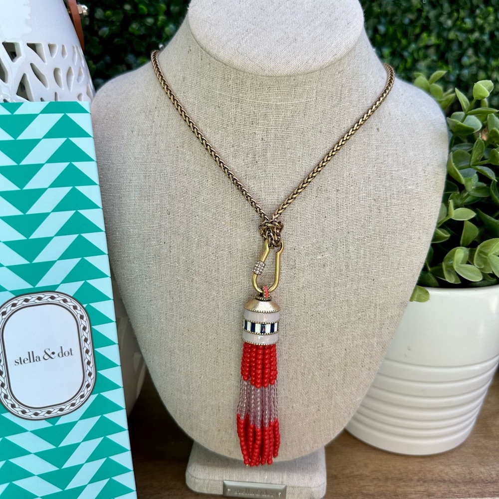 Stella & Dot Brio Tassel Necklace